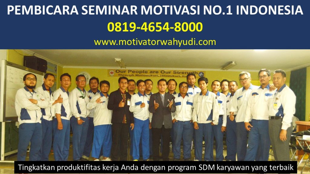 PEMBICARA SEMINAR MOTIVASI KULON PROGO